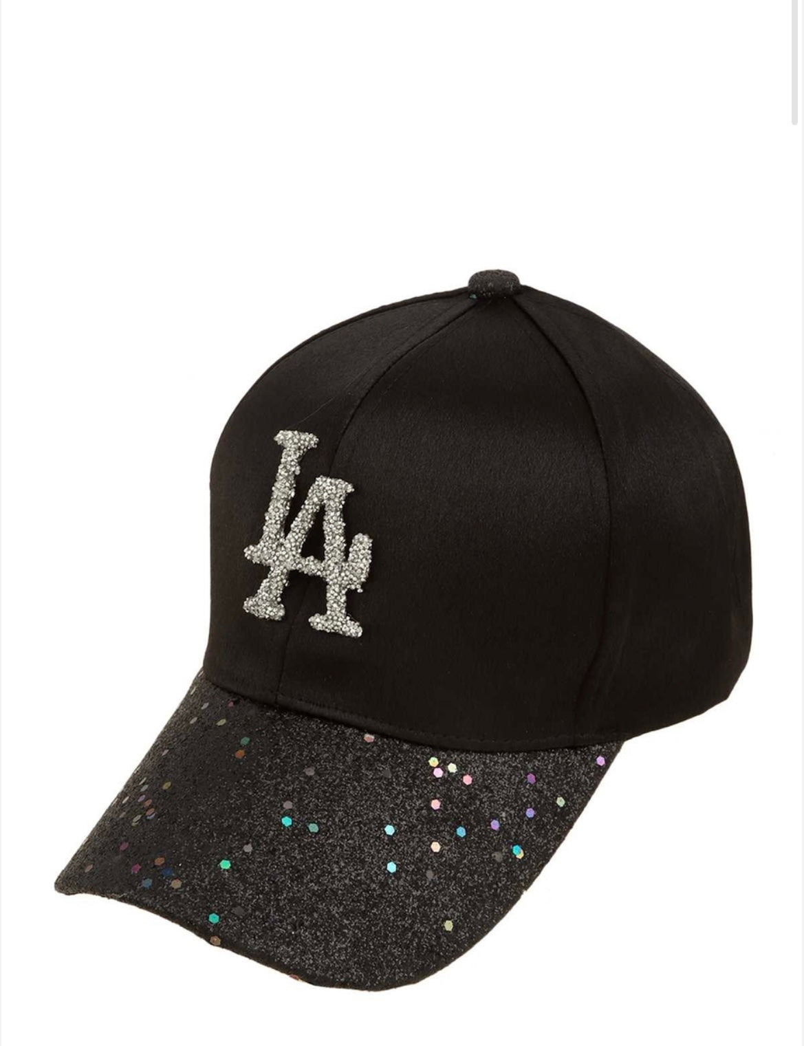 Rhinestone LA Charm Sparkle Baseball Cap