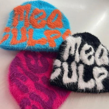 Winter Beanies Mea Culpas Furry Style Y2K Skullies Kpop Knitted Hat Cashmere